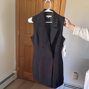 Good American Black Sleeveless Mini Dress